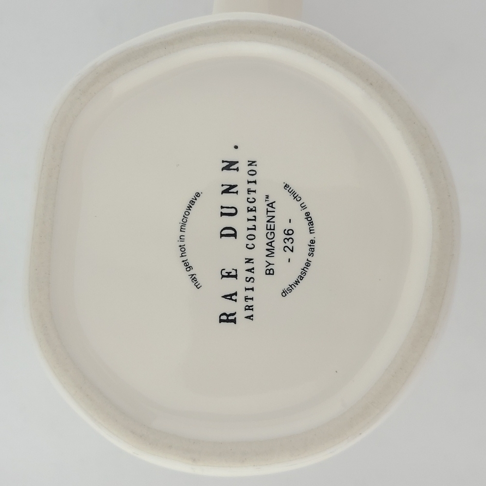 Rae Dunn Artisan by Magenta White Ceramic Mug Black Large Letters WANDER LUST - Picture 6 of 12